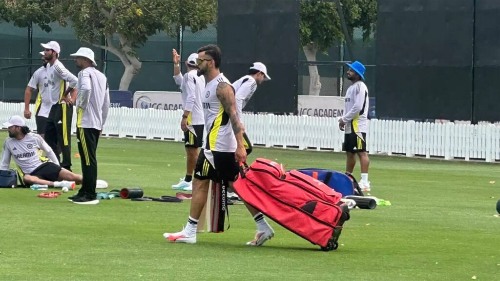 Virat Kohli’s CT preparations: Red kit bag and multiple bat checks