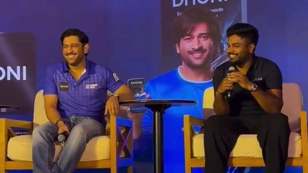 ‘Thoda aur bhaiya’ – Samson’s cute reaction to Dhoni’s IPL career